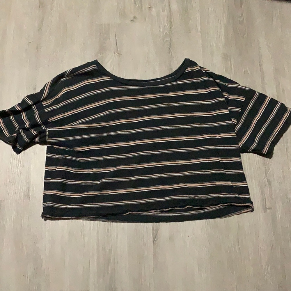 light pink cream and white stripes with navy